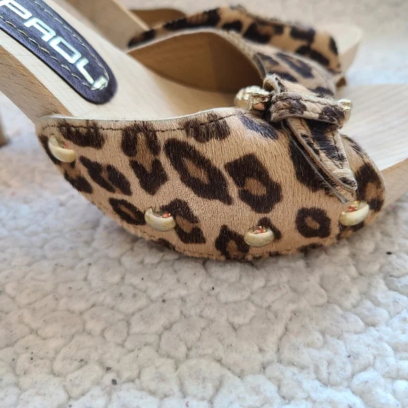 Giancarlo Paoli cheetah print calf skin heels - Picture 9 of 11